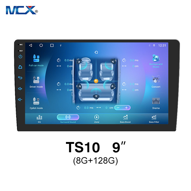 MCX TS10 9'' 8+128G DVD Auto Wifi IPS BT Universal Car Dvd Player Factory
