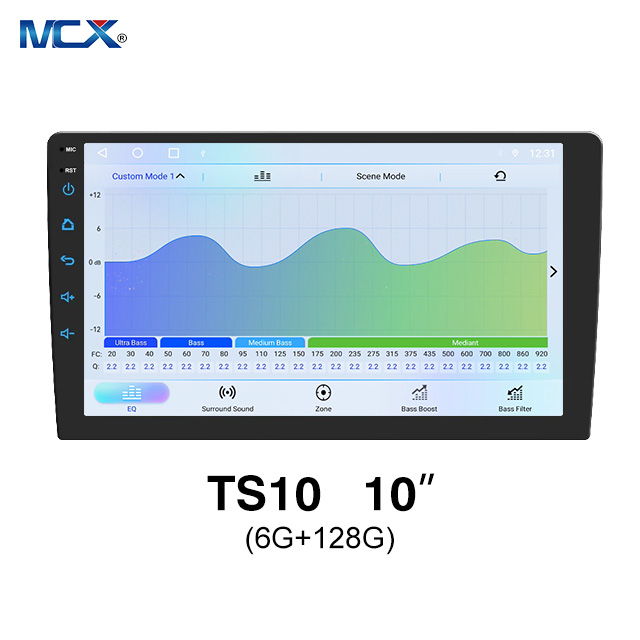 MCX TS10 6+128G 10'' Auto GPS Universal Car Dvd Player Manufacturers
