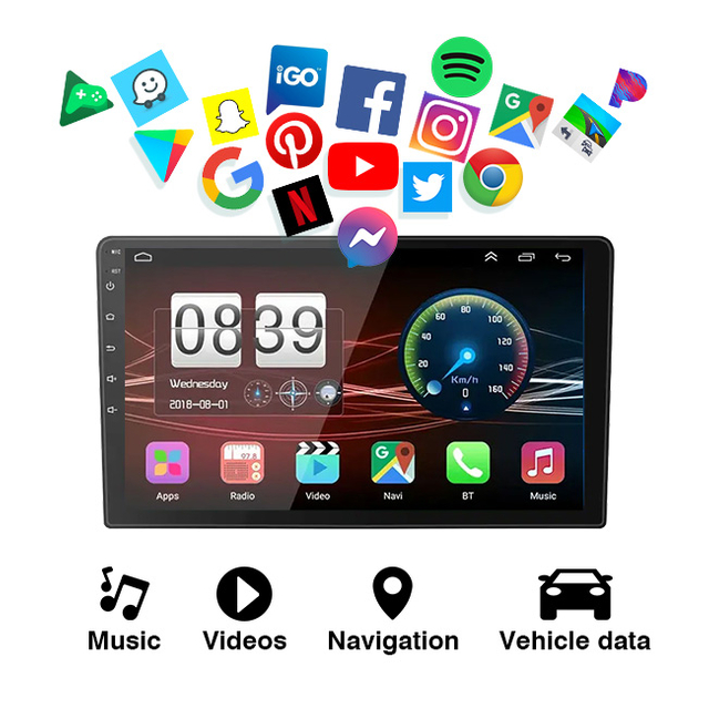 MCX T3L 9'' 1+16G GPS Touchscreen Car Navigation Monitors Factories