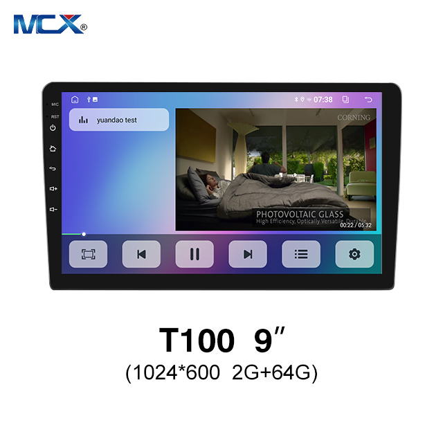 MCX T100 9 inch 1024*600 2G+64G Wireless Android Auto Head Unit Chinese