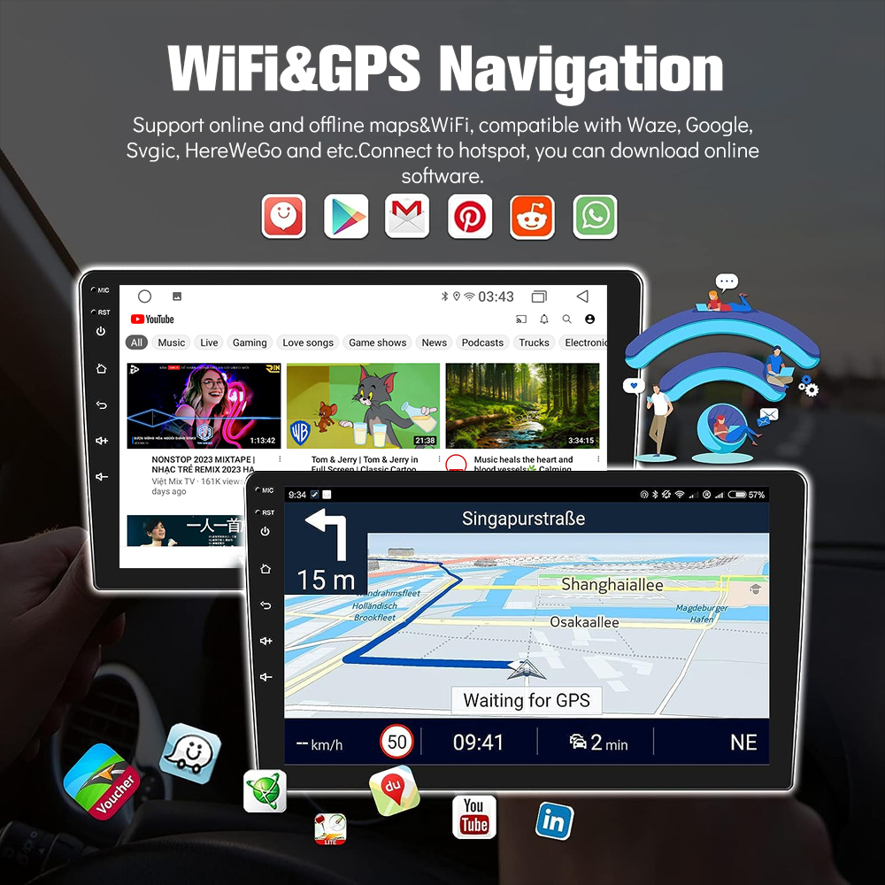 car navigation touch screen