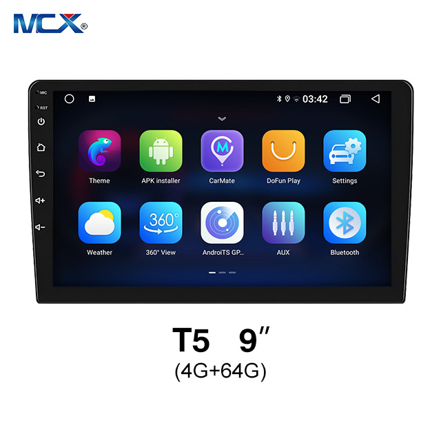 MCX T5 4+64G 9Inch Bluetooth Touch Screen 360 View Android Car Radio Supplier