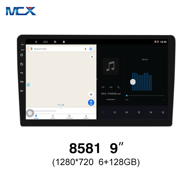 MCX N81 9 Inch 8581 6g+128g 1280*720 Double Din Carplay Car Multimedia Player Wholesale