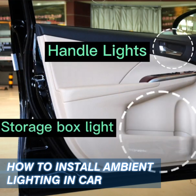 how to install ambient lighting in car
