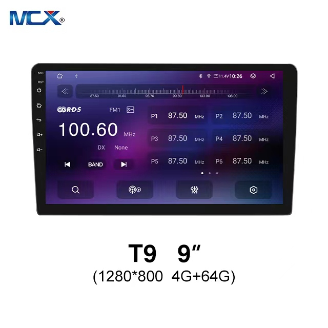 MCX T9 4+64G 9 Inch 1280*800 Carplay Auto Android Mirror Link Car Stereo Chinese