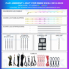 MCX Auto Wireless Car LED Light Strip For BMW 18-22 X3 X4