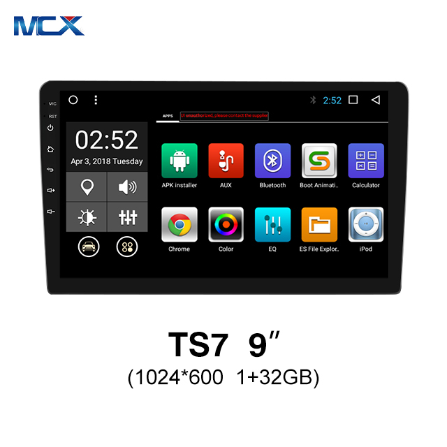 MCX TS7 9 Inch 1024*600 1+32GB Car Radio CD Player with Bluetooth Wholesales