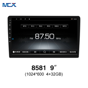 MCX N81 9 Inch 8581 4g+32g 1024*600 Touch Screen Double Din Video Car Stereo Factories