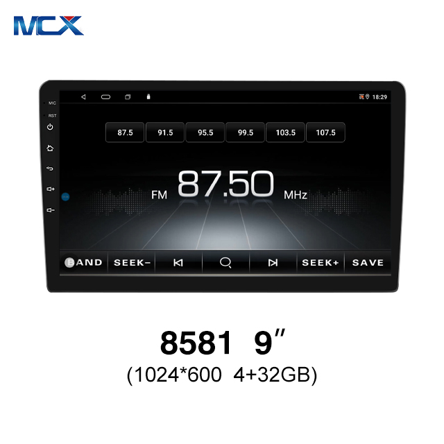 MCX N81 9 Inch 8581 4g+32g 1024*600 Touch Screen Double Din Video Car Stereo Factories