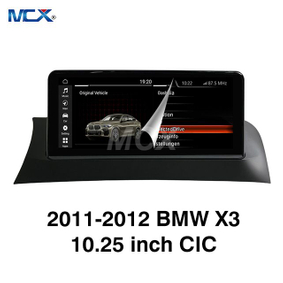 MCX 2011-2012 BMW X3 10.25 Inch CIC Car Stereo Touch Screen Inc
