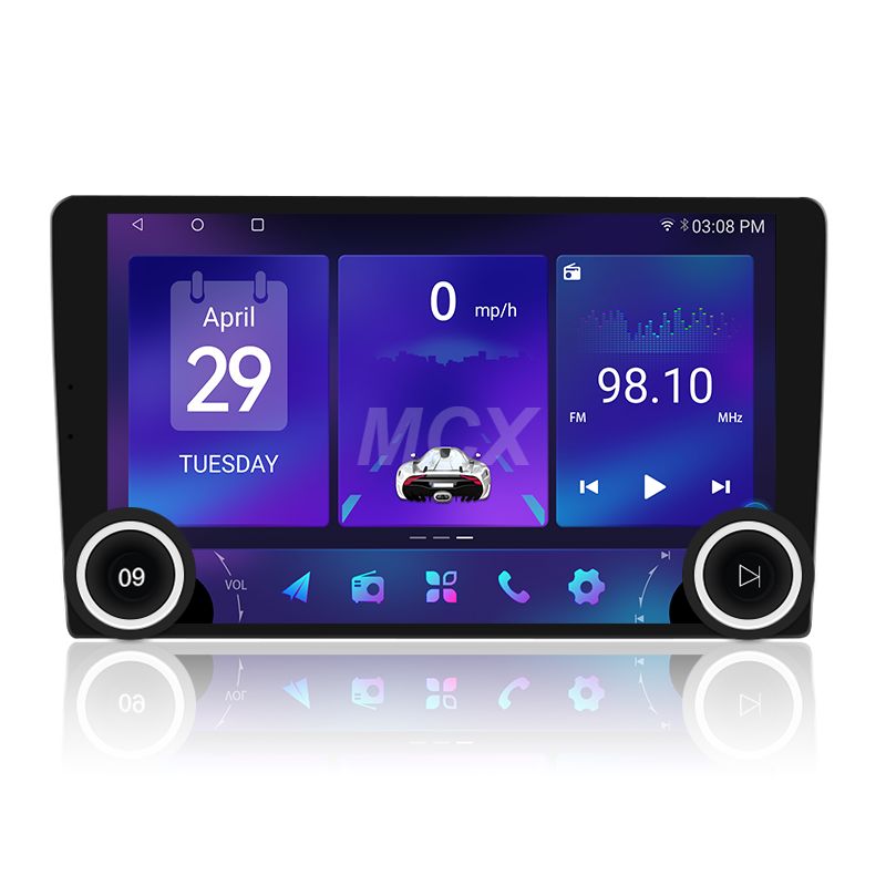 MCX QM9 MAX 4G 360 Camera Double Knob Android Car Touch Screen Chinese Distributors