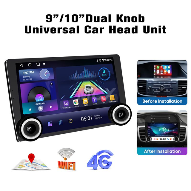 MCX QM6 4G DSP SWC Android Dual Knob Android Car DVD Player Factory