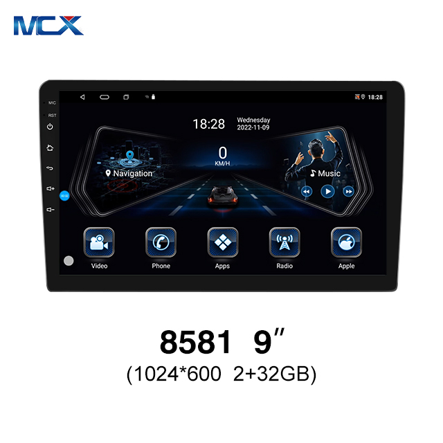 MCX N81 8581 9 Inch 2g+32g 1024*600 AHD Camera Double Din Radio with Navigation Constructor