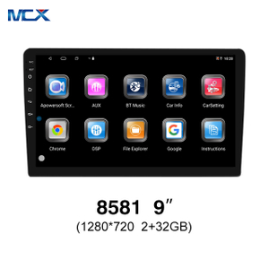 MCX N81 8581 9 Inch 2g+32g 1280*720 BT 5.0 Car Head Unit Supplier