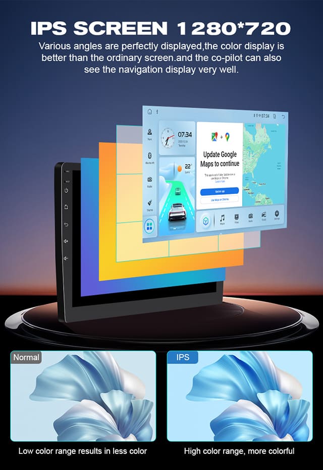 touch screen single din stereo