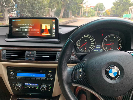 BMW head unit install picture