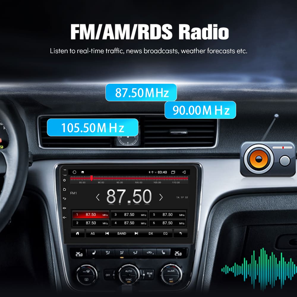 bluetooth car radio touch screen