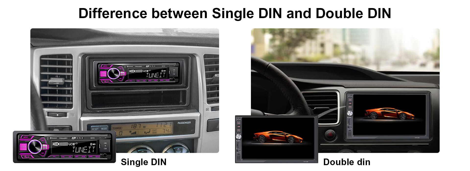 Difference between Single DIN and Double DIN