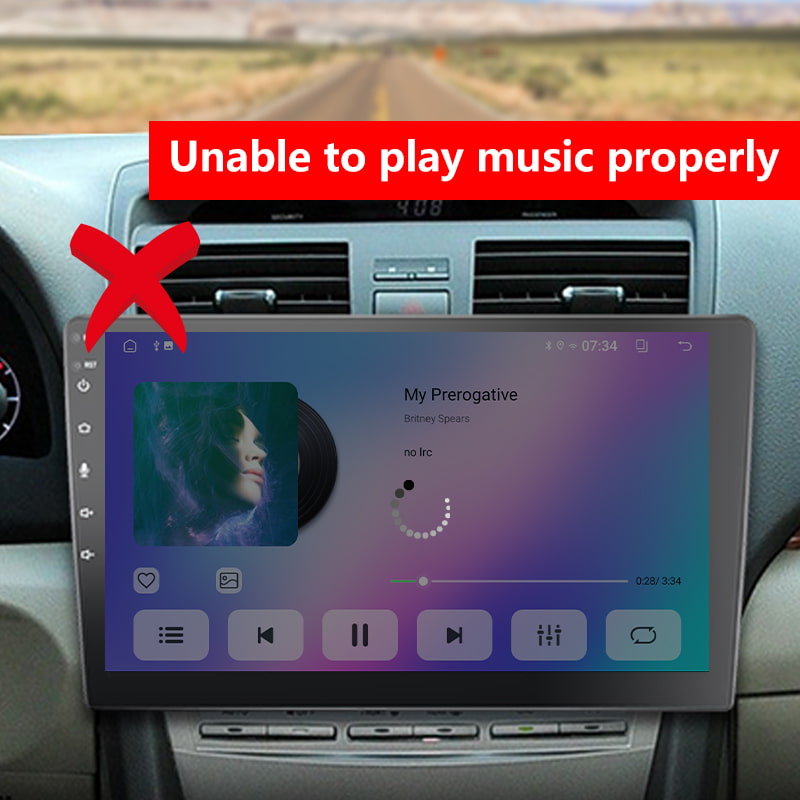 Unable to play music properly