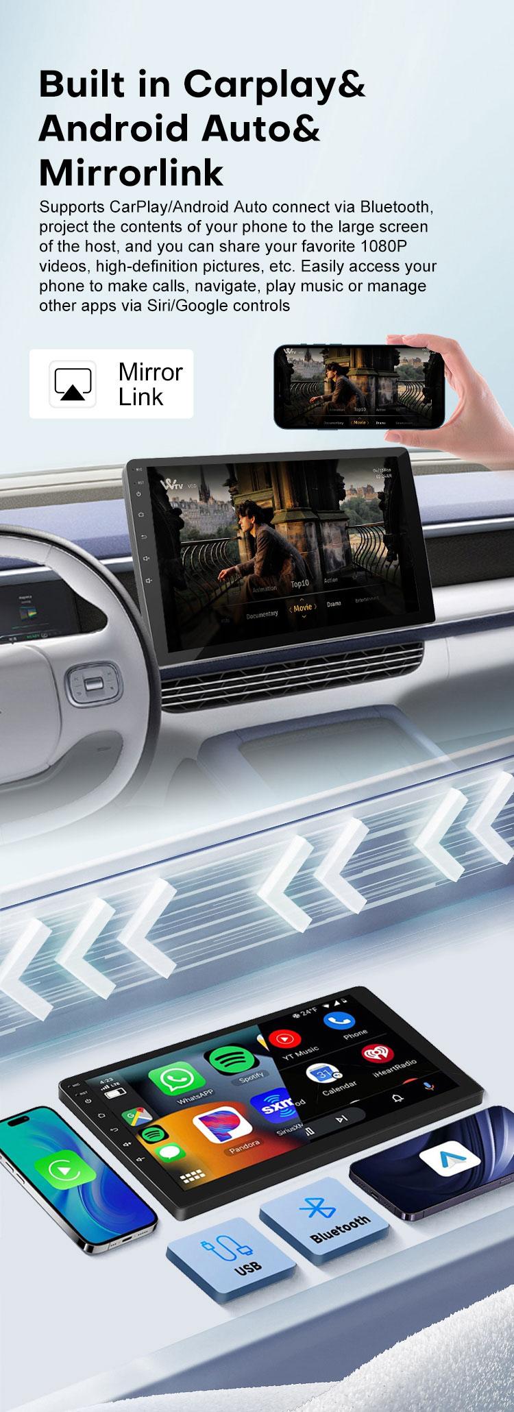 touch screen radio system for cars